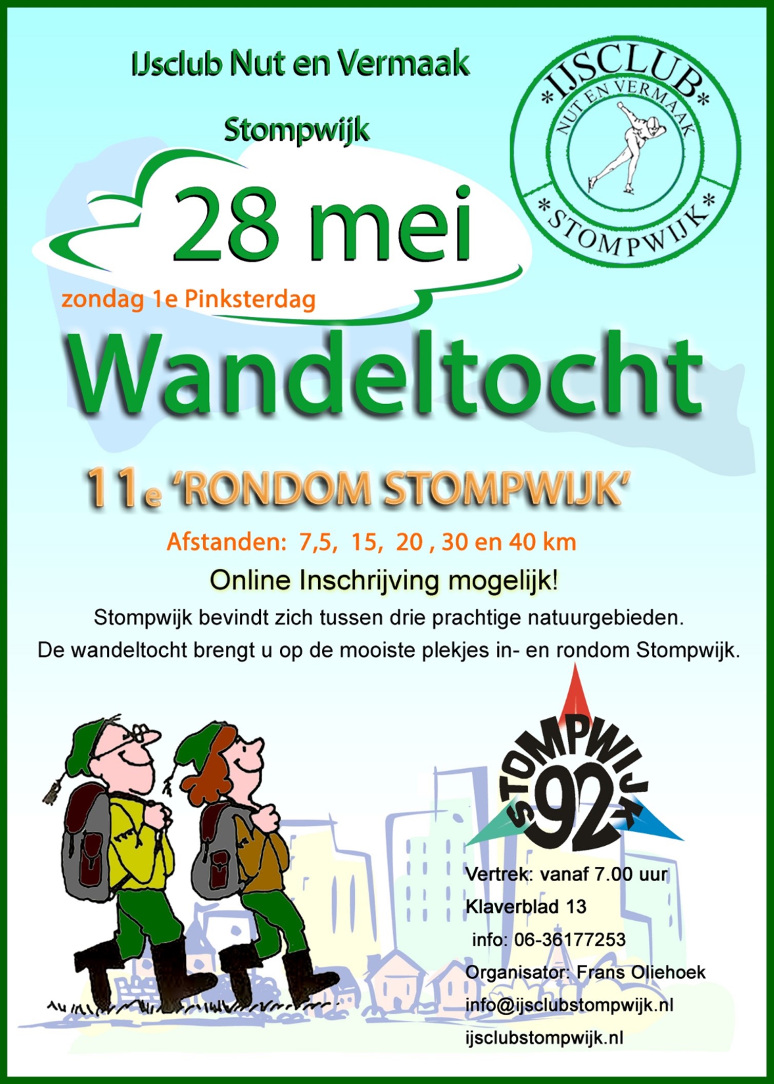 Wandeltocht Stompwijk poster