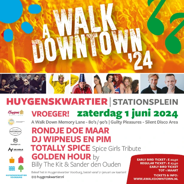 a walk down town 24 poster zaterdag