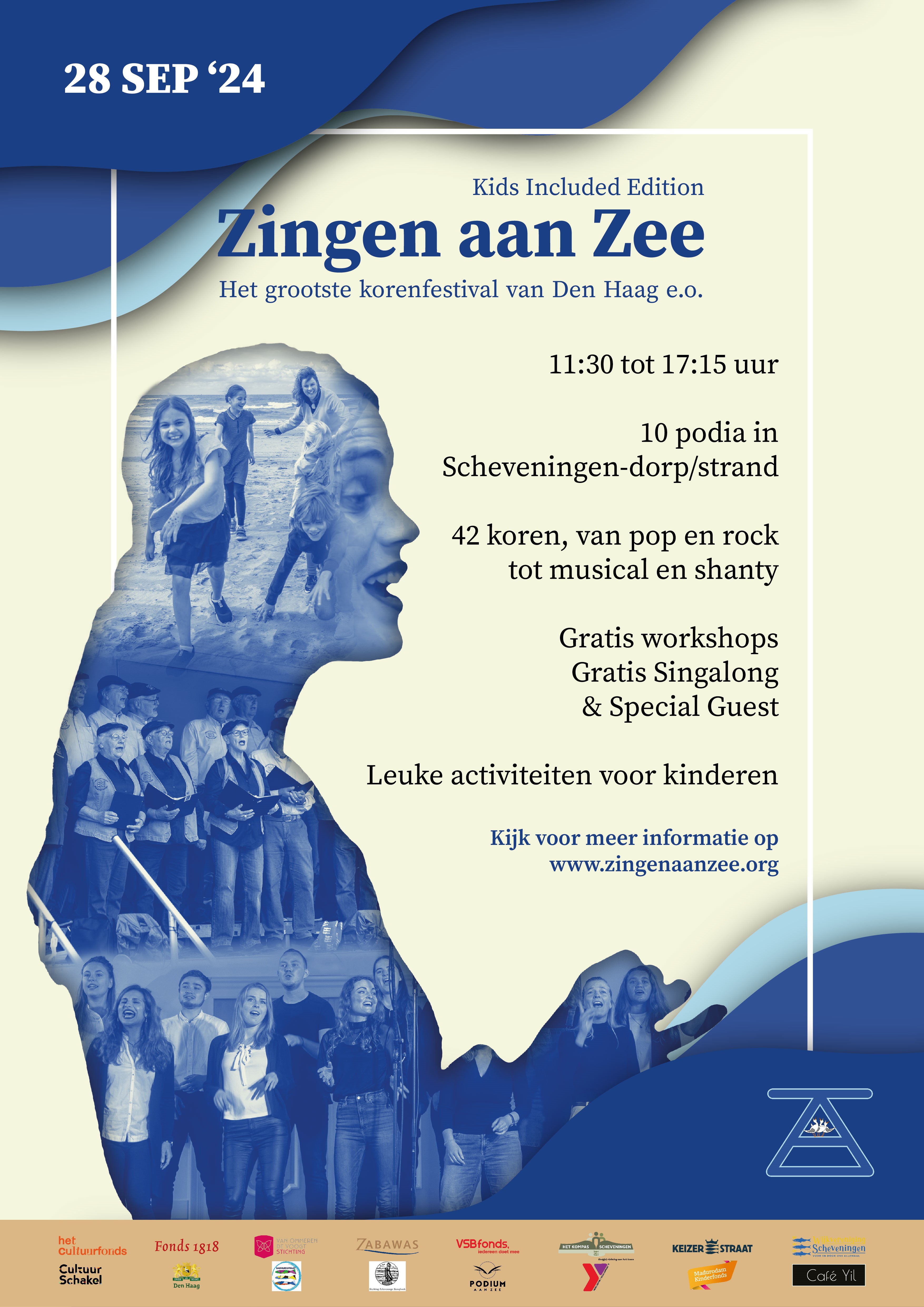 Zingen aan zee poster