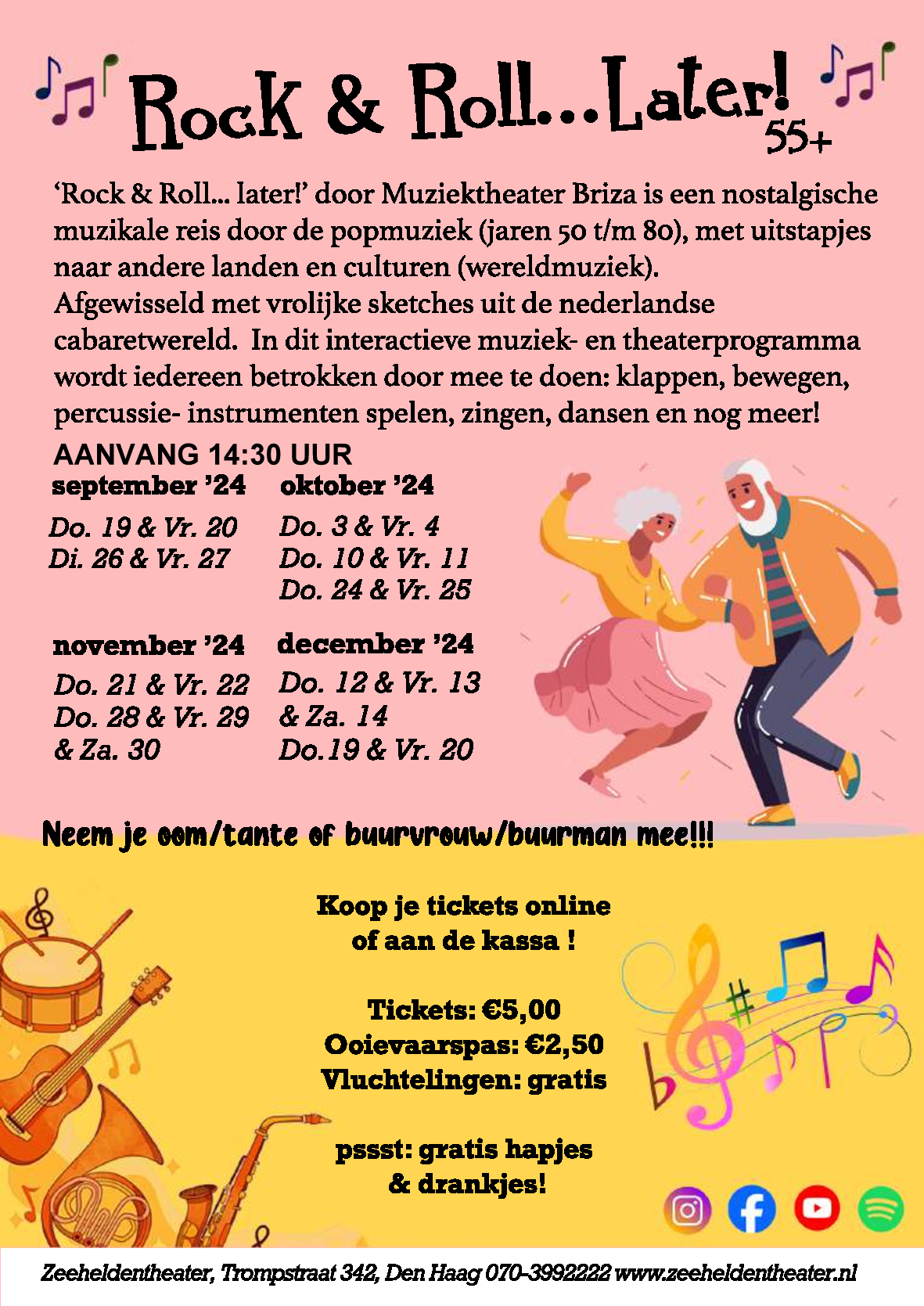 Zeeheldentheater Flyer achterkant