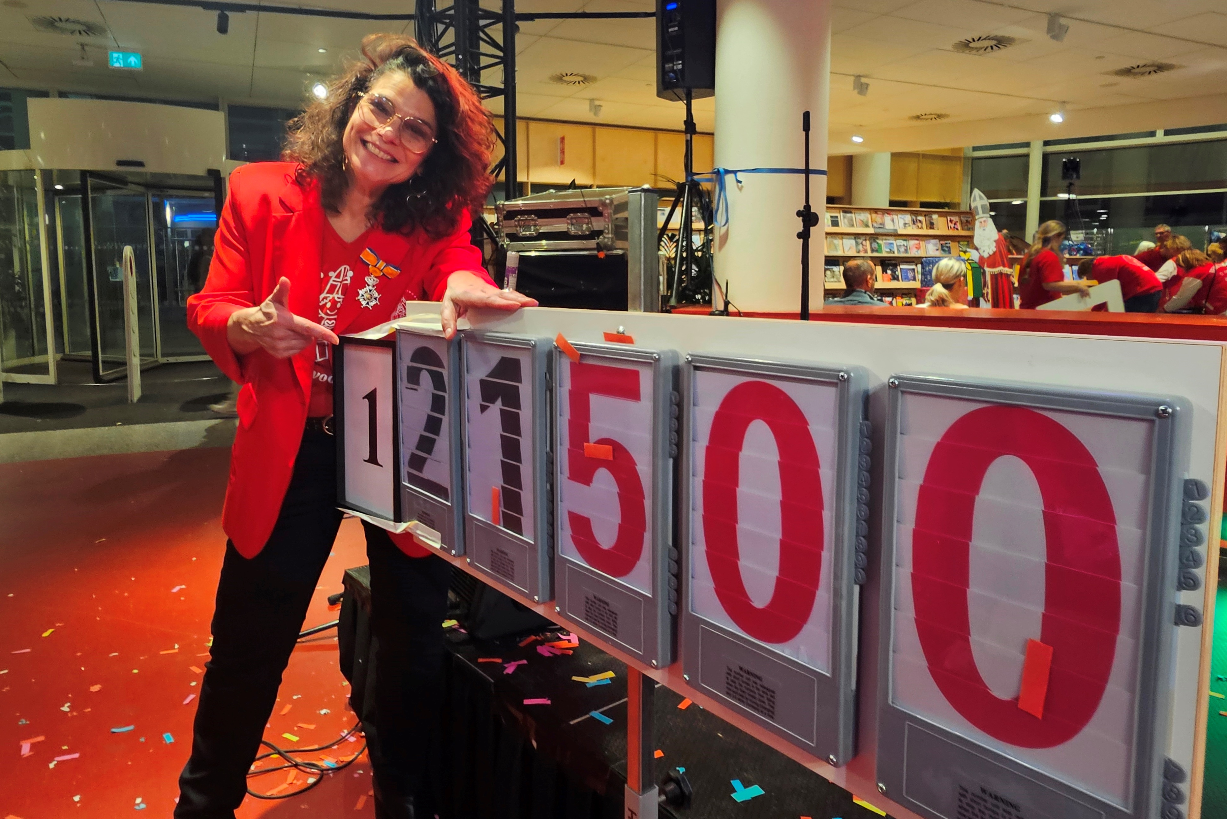 Esther Blom bij de eindstand foto Gerard Russchenberg