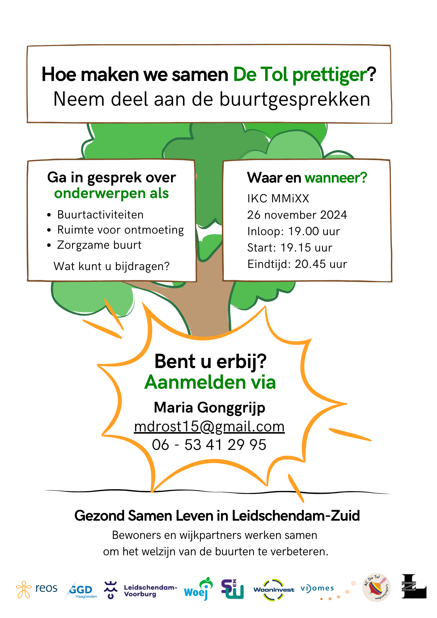 Uitnodiging Buurtgesprek   De Tol