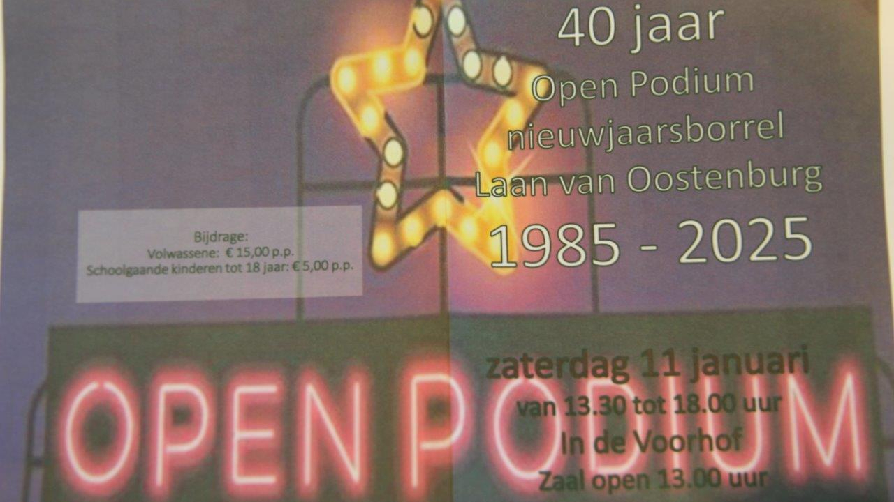 Open podium flyer