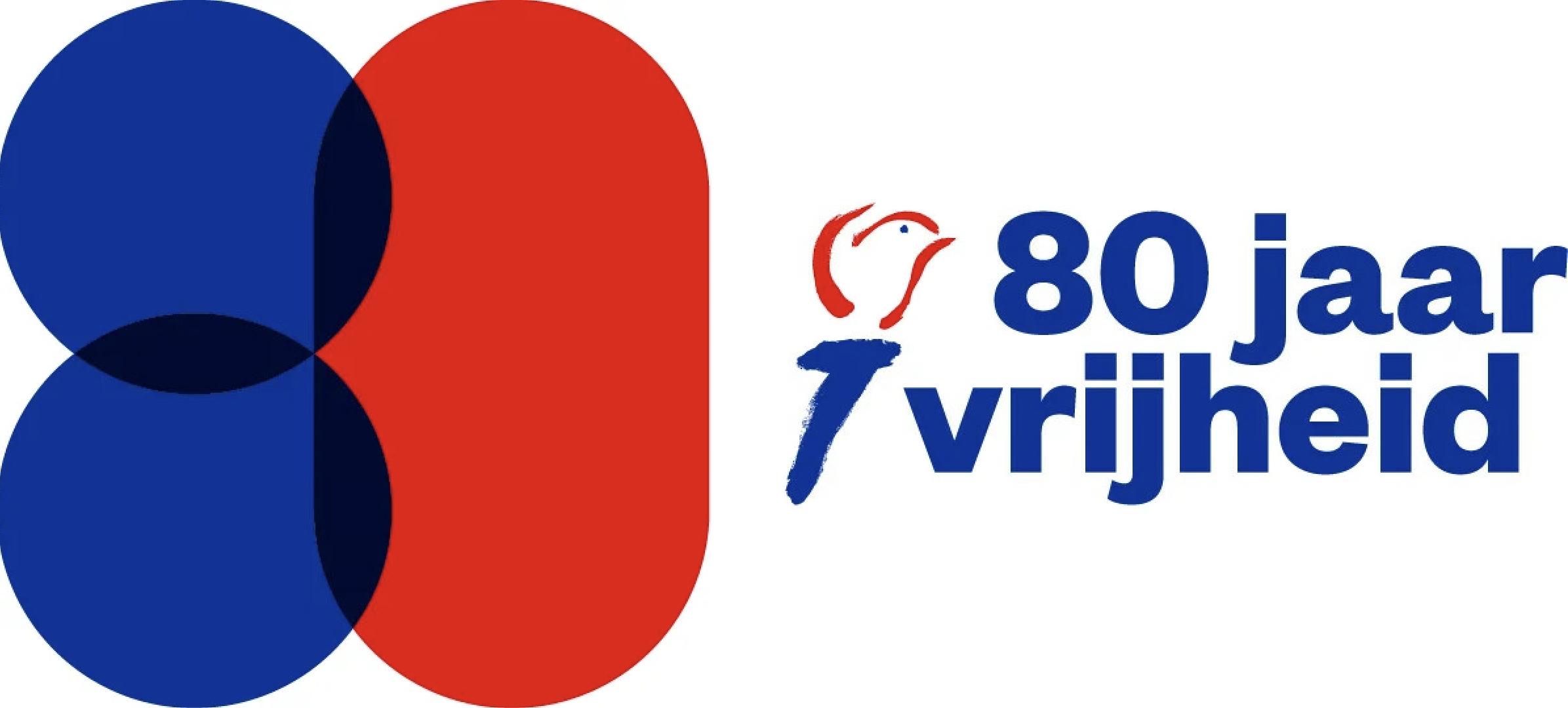 Logo 80 jaar vrijheid
