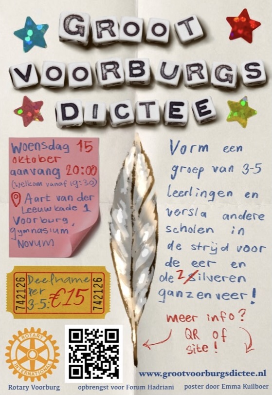Flyer Groot Voorburgs Dictee 2025 