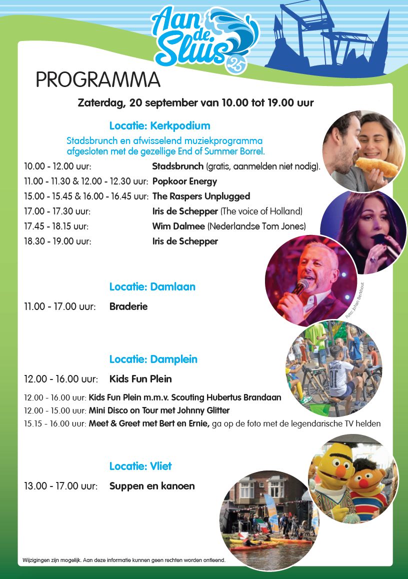 Programma aan de Sluis
