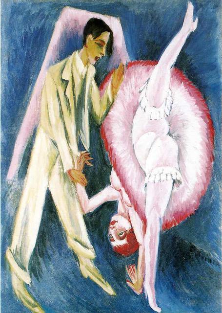 dancing couple 1914 painter ernst ludwig kirchner Mink