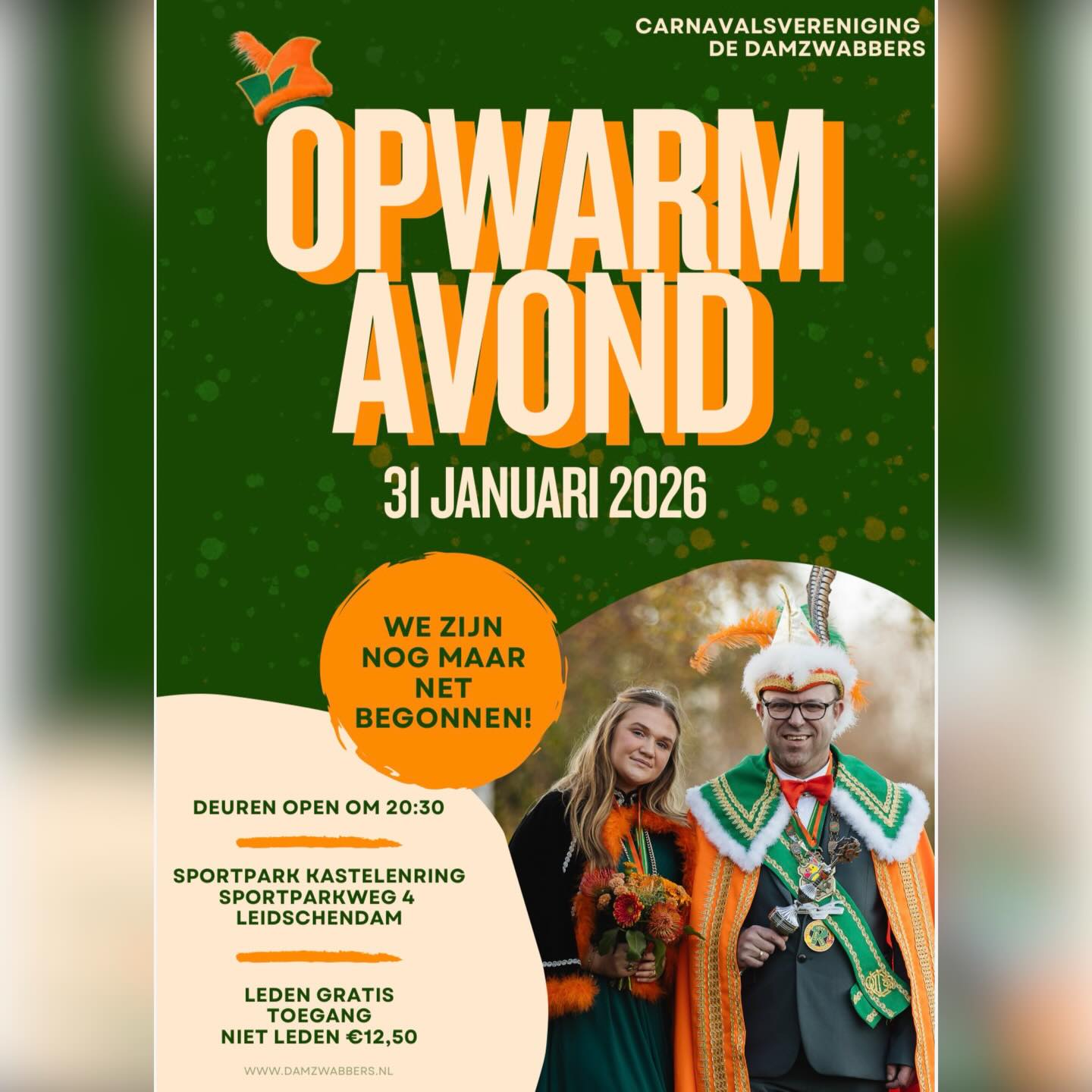 Opwarmavond Damzwabbers