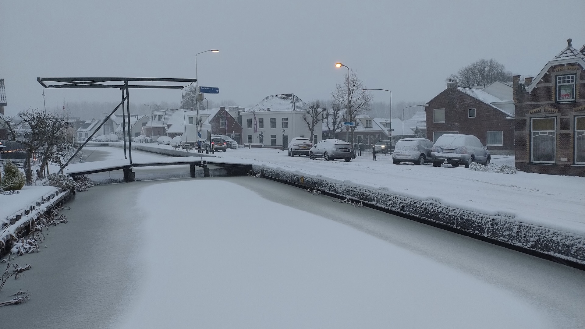 Sneeuw in Stompwijk 7 januari