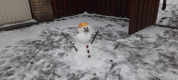 Winter sneeuwpop