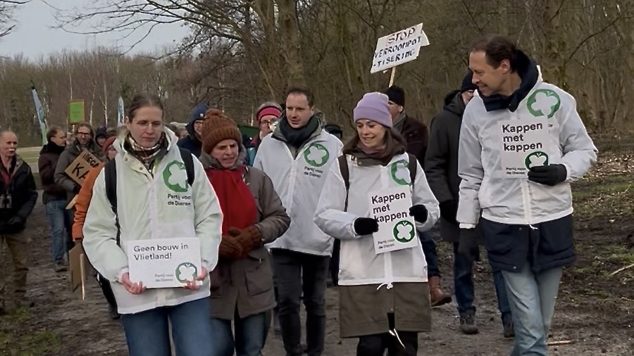 PvdD demonstratie Vlietland