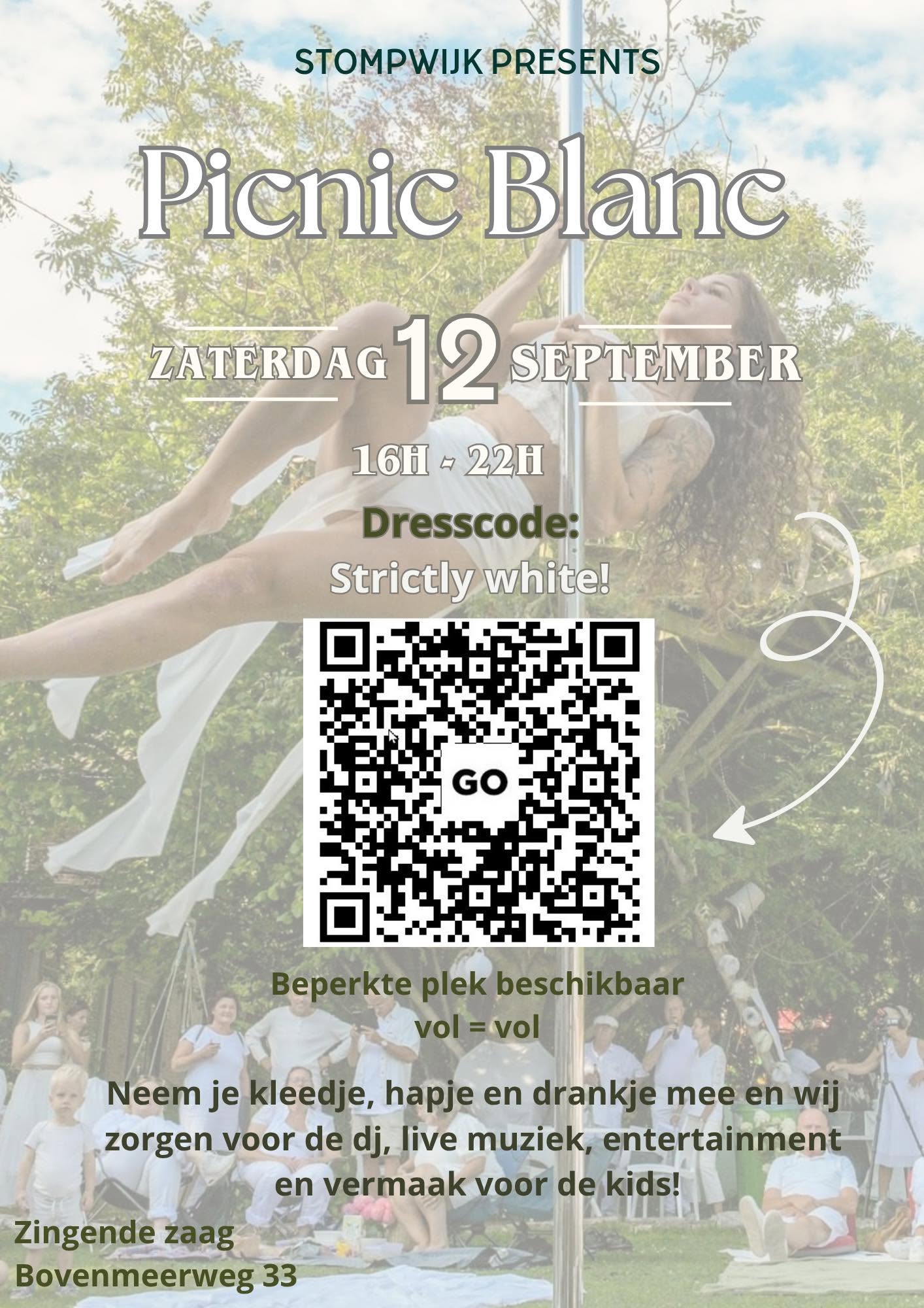 picnic blanc poster