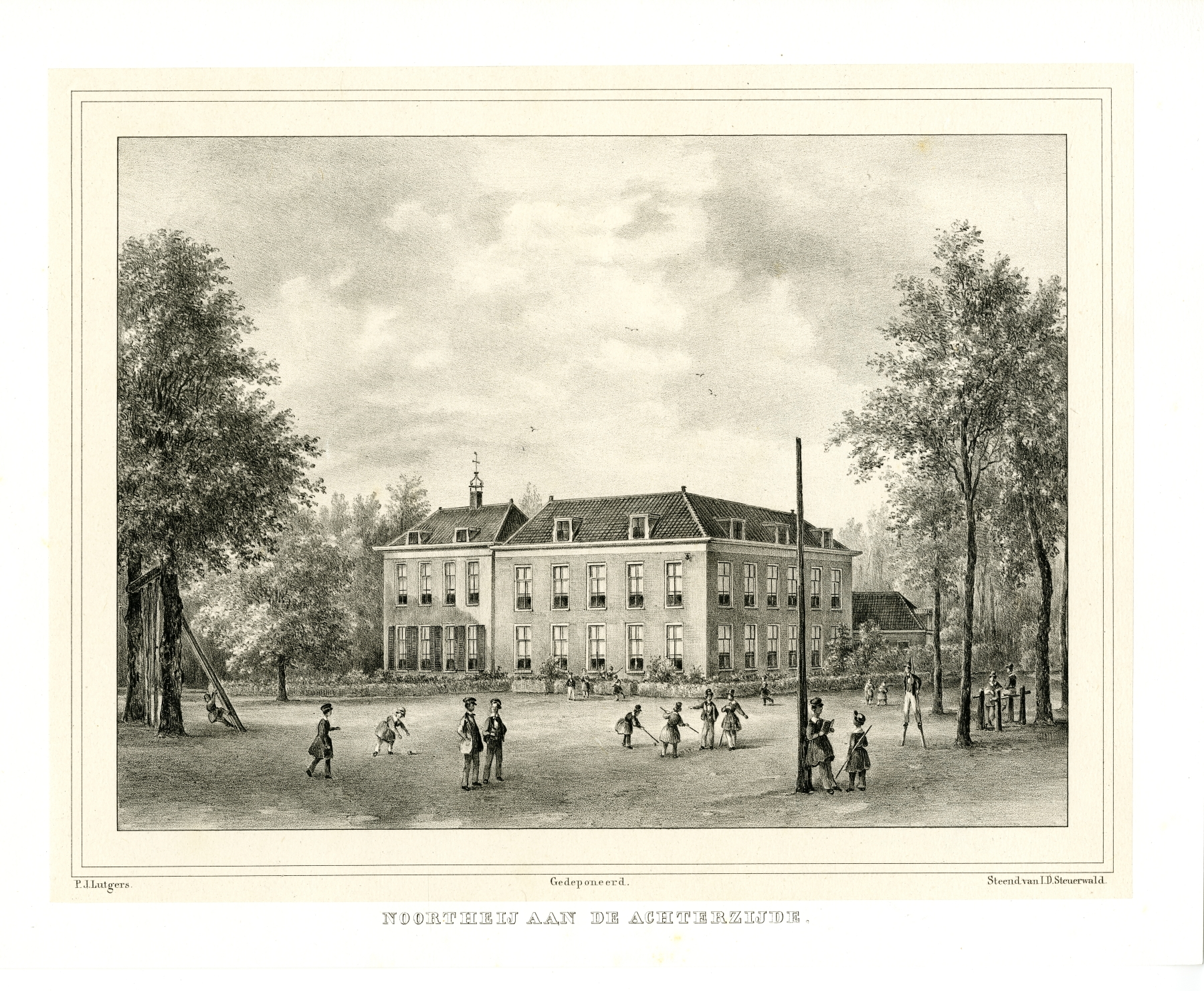 03 11 2018 foto 4 Noorthey instituut achterzijde in 1860 Lutgers